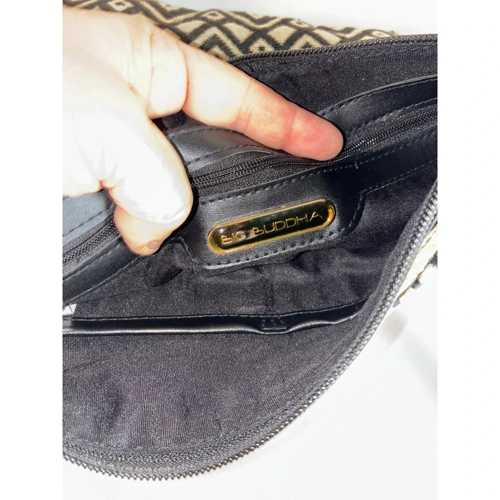 Big Buddha Black Multi Wristlet Clutch - OS - Boho Coin Embellished  Bag